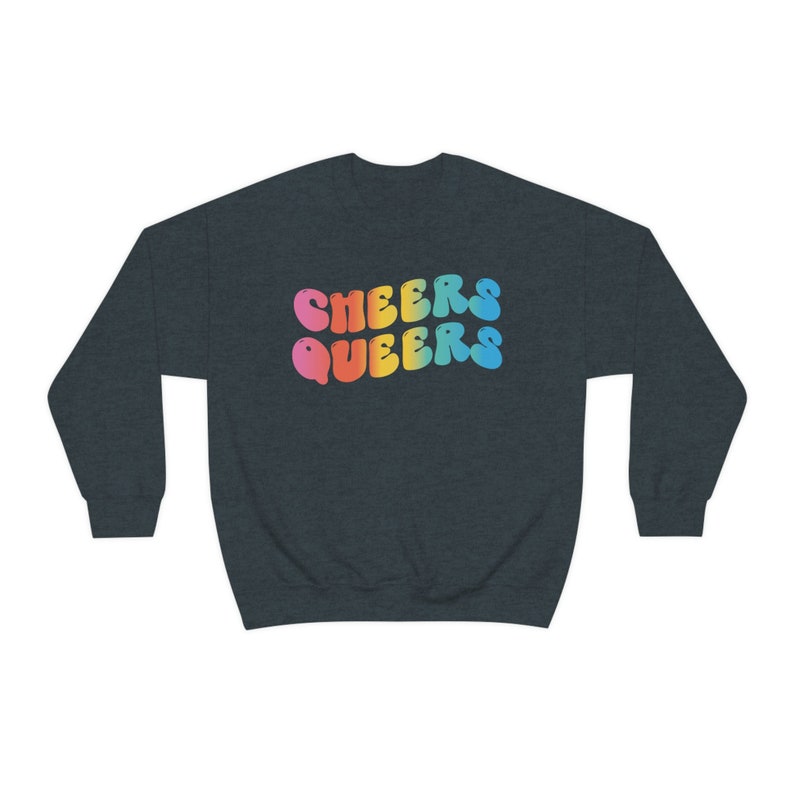 Queer Sweatshirt LGBTQ Sweatshirt Gay Sweatshirt Human Rights Sweatshirt Pride Month Sweatshirt Equality Sweatshirt Cute Pride Sweater image 4