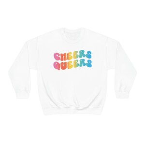 Queer Sweatshirt LGBTQ Sweatshirt Gay Sweatshirt Human Rights Sweatshirt Pride Month Sweatshirt Equality Sweatshirt Cute Pride Sweater image 3