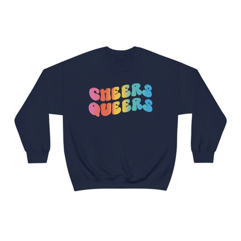 Queer Sweatshirt LGBTQ Sweatshirt Gay Sweatshirt Human Rights Sweatshirt Pride Month Sweatshirt Equality Sweatshirt Cute Pride Sweater image 5