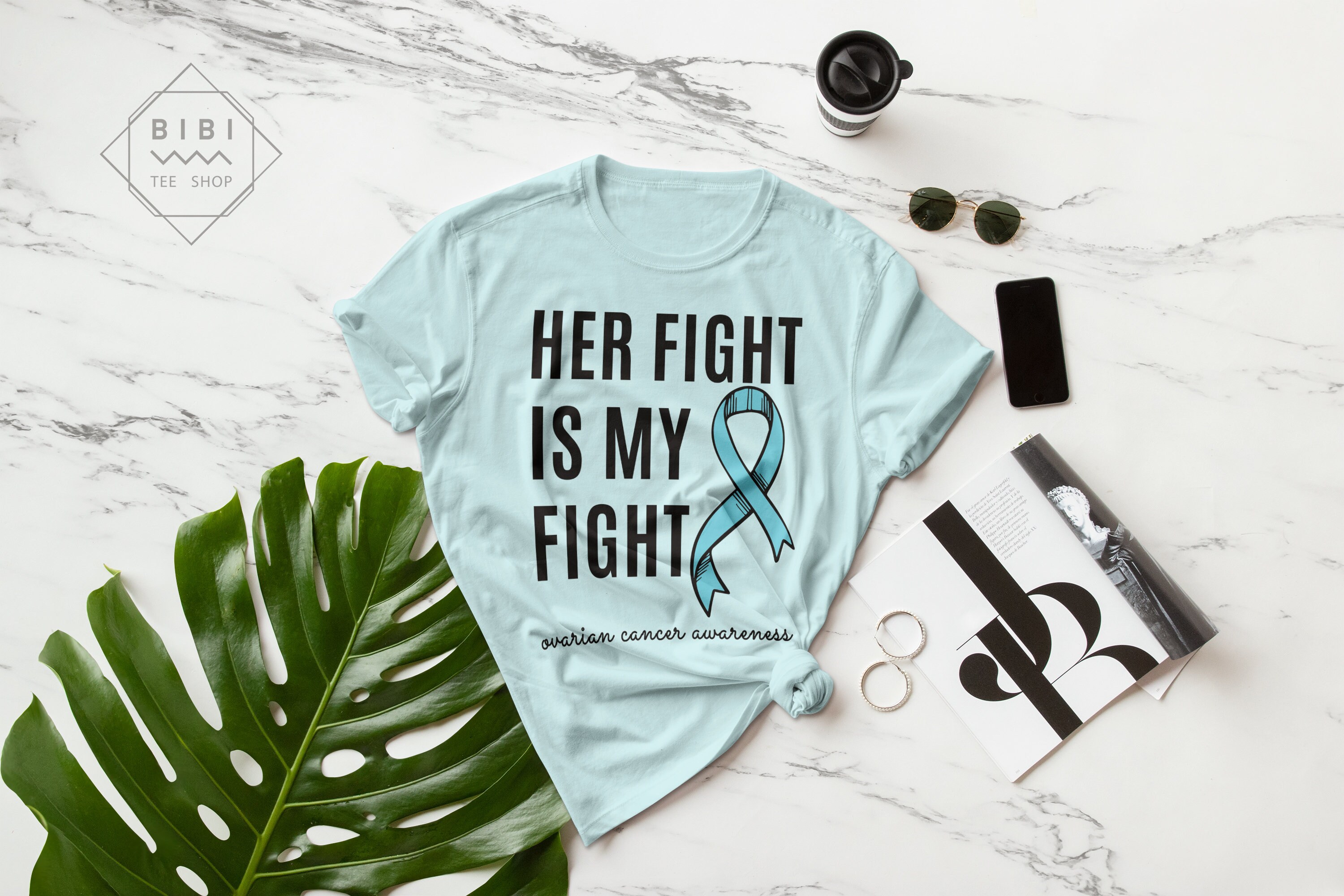 Ovarian Cancer Support Shirt Her Fight
