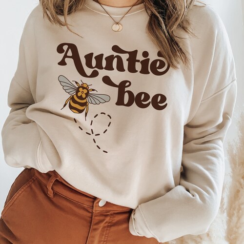 Sweat-shirt tante sweat abeille pour tante cadeau tante nouveau tante ras du cou sweat-shirt tante tante chemises cadeau pour tante cadeaux sweat à capuche tante