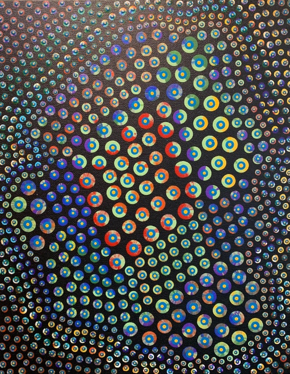 Convergence - Abstract Dot Art by Marti Reckless Simmons