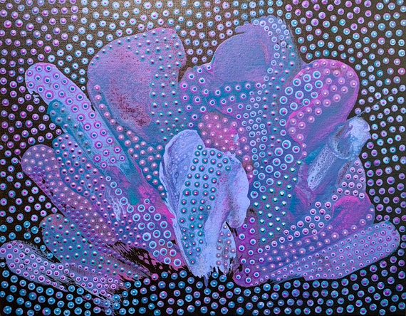 Huddle - Abstract Dot Art by Marti Reckless Simmons