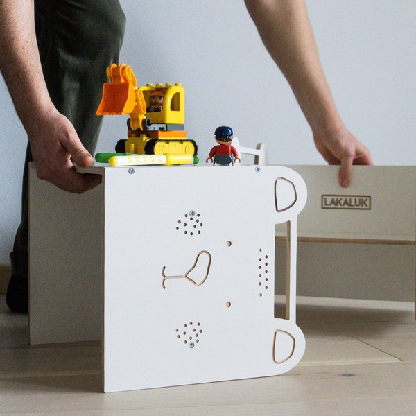 Sedia cubo Montessori, tavolo per bambini, sedia per bambini, sedia per lo svezzamento