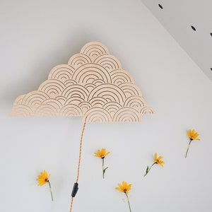 Plywood Cloud Wall Lamp