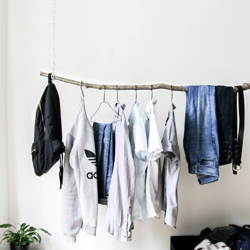 Hanging White Branch Clothing Rack Etsy