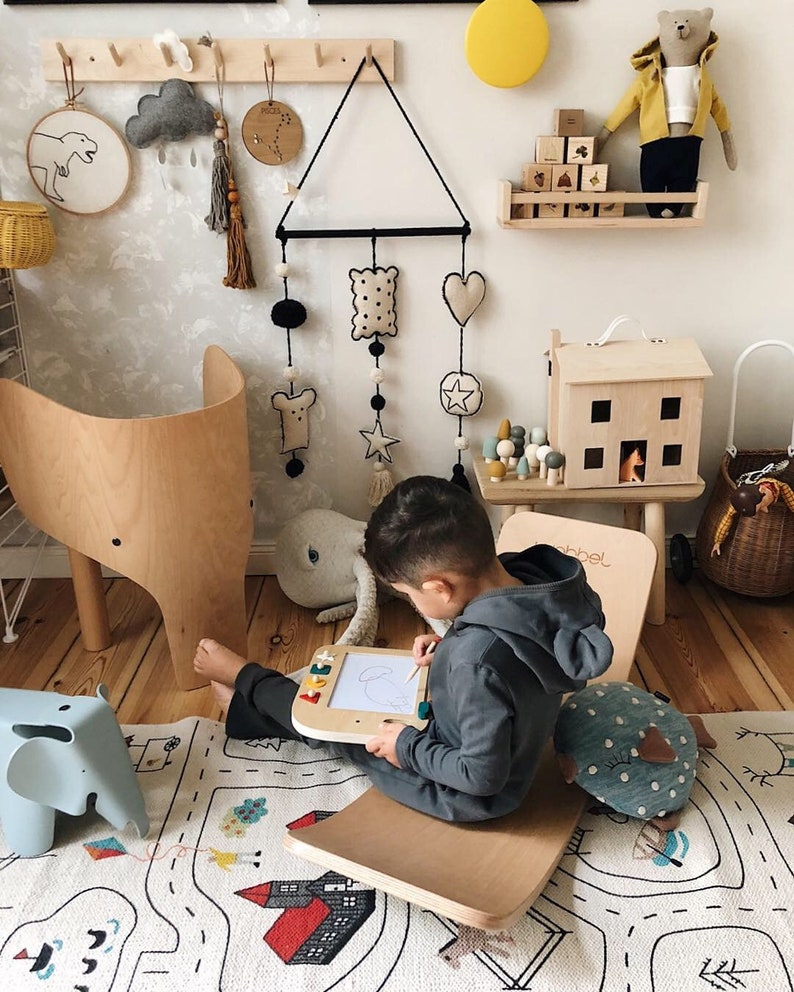 Spielteppich BIO / Kinderteppich / Spielmatte / Autoteppich / Spielstraße / Montessori Teppich / Stadtteppich / Waldorf / Schadstoffgeprüft Bild 9