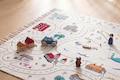 Kids Rug: Road Map Carpet for Playroom