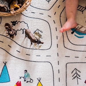 Babykamerkleed van biologisch katoen: bosroute voor babykamer afbeelding 17