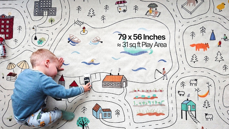 Babykamerkleed van biologisch katoen: bosroute voor babykamer afbeelding 7