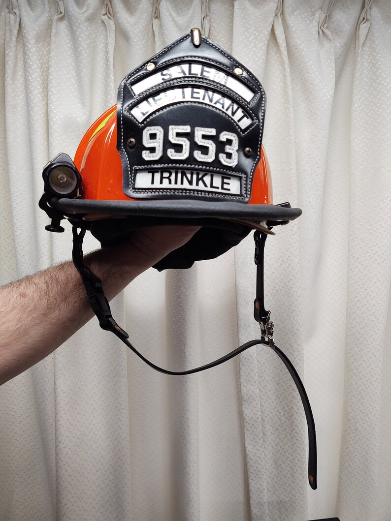 Firefighters Leather Fire Helmet Chin Strap Etsy