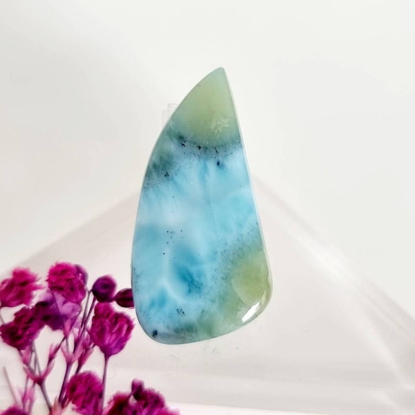 Larimar, cabochon de pierre naturelle, gemme, cristal