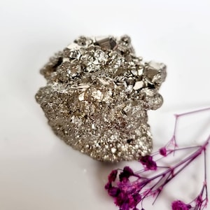 Raw PYRITE from PERU, natural stone, lithotherapy
