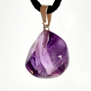 Amethyst, natural amethyst pendant + free necklace, crystal, jewelry, lithotherapy