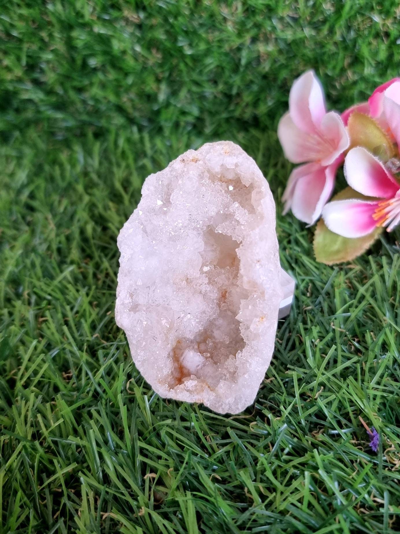 Géode de Cristal Roche, Géode Quartz, Minéraux, Pierre Naturelle