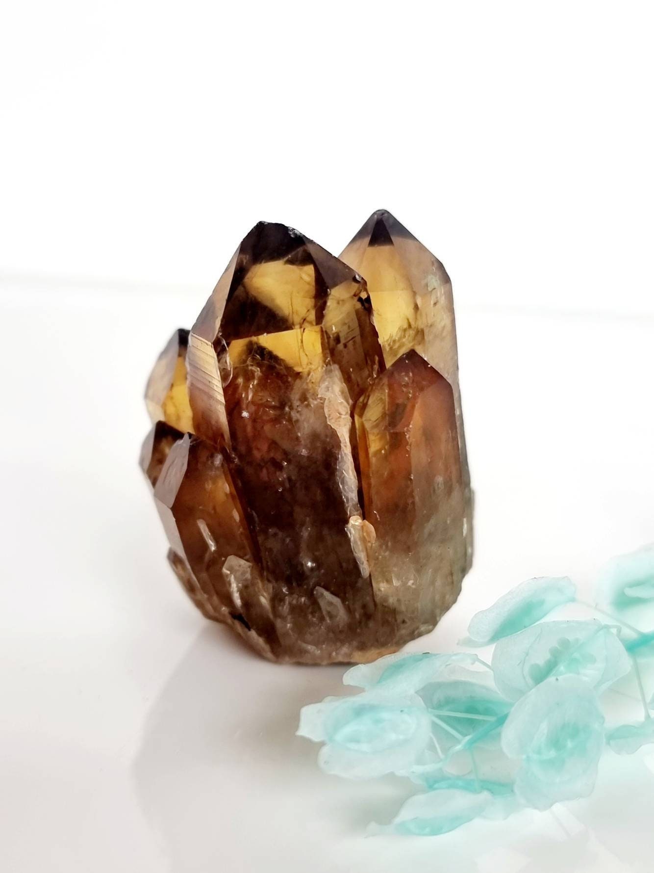 Magnifique Citrine Kundalini Naturelle, Druse de Du Congo, Pierre Méditation, Crystal, Grappe Citrin