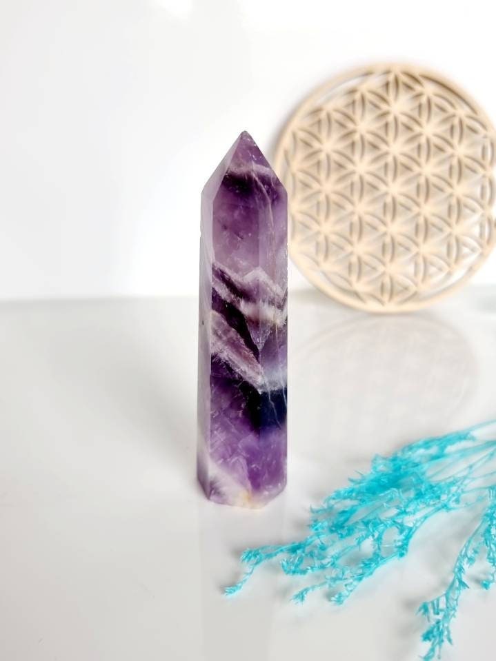 Pointe Polie d'améthyste - Top Qualité, Pierre Naturelle, Géode, Crystal, Lithothérapie