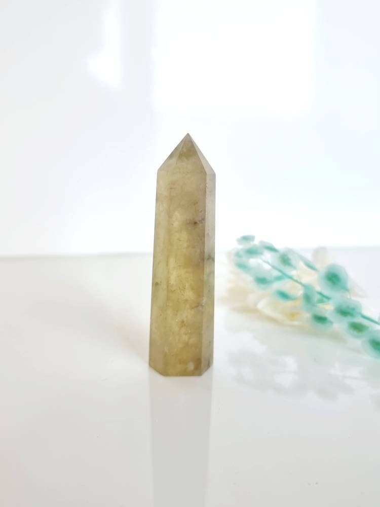 Pointe de Citrine Naturelle, Non Chauffée, Cristal, Minéraux, Lithothérapie