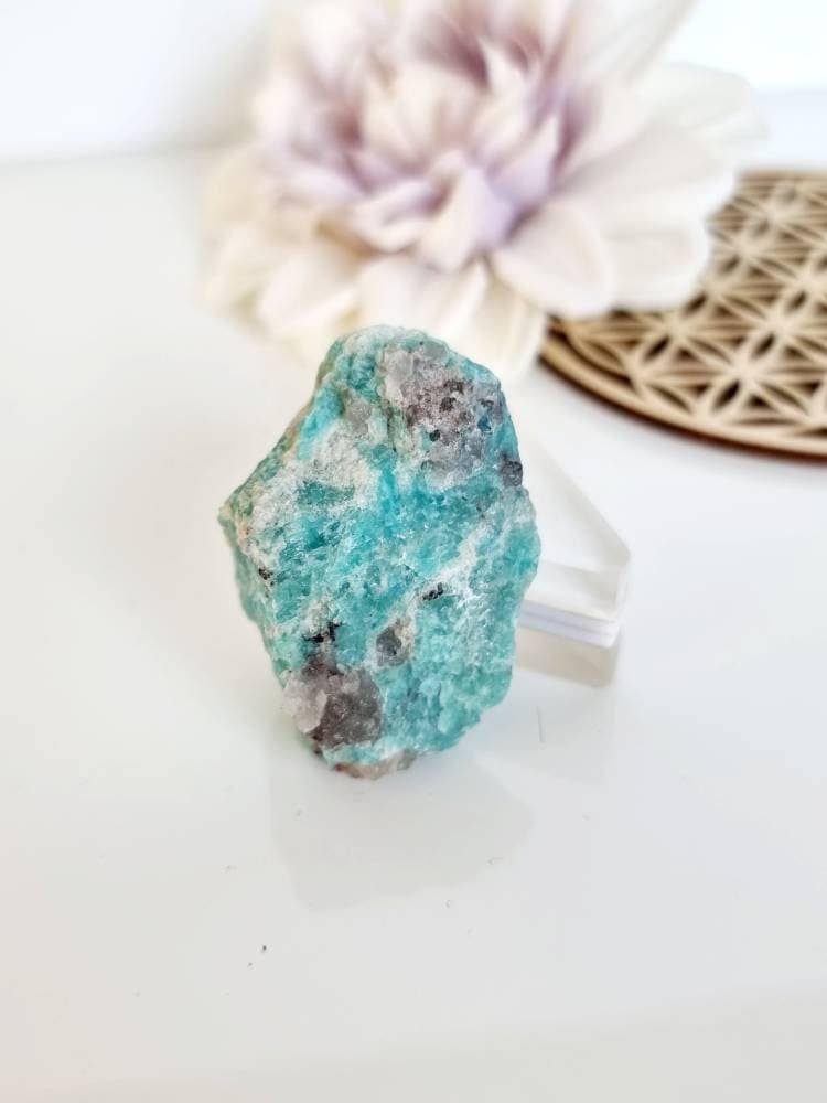 Amazonite - Pierre Brute, Amazonite Du Brésil, Pierre Naturelle, Cristal