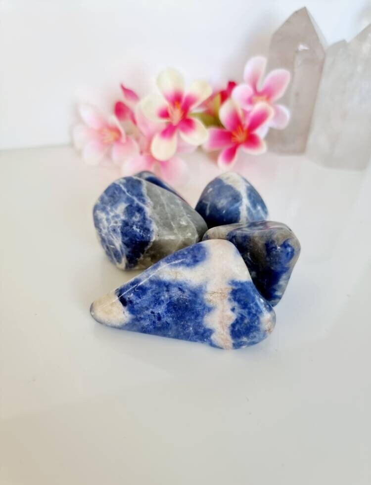 Sodalite Pierre Polie Sodalite Naturelle, Cristal, Minéraux, Lithothérapie
