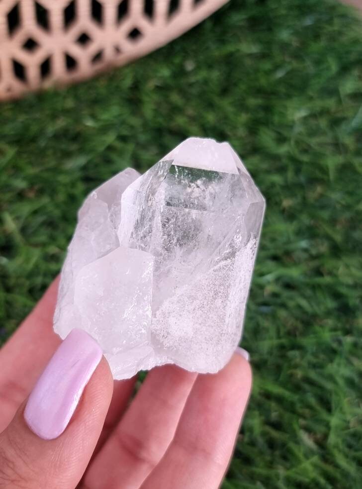 Cristal de Roche Du Brésil, Quartz, Pierre Naturelle, Crystal, Géode, Lithothérapie, Bien-Être, Médi