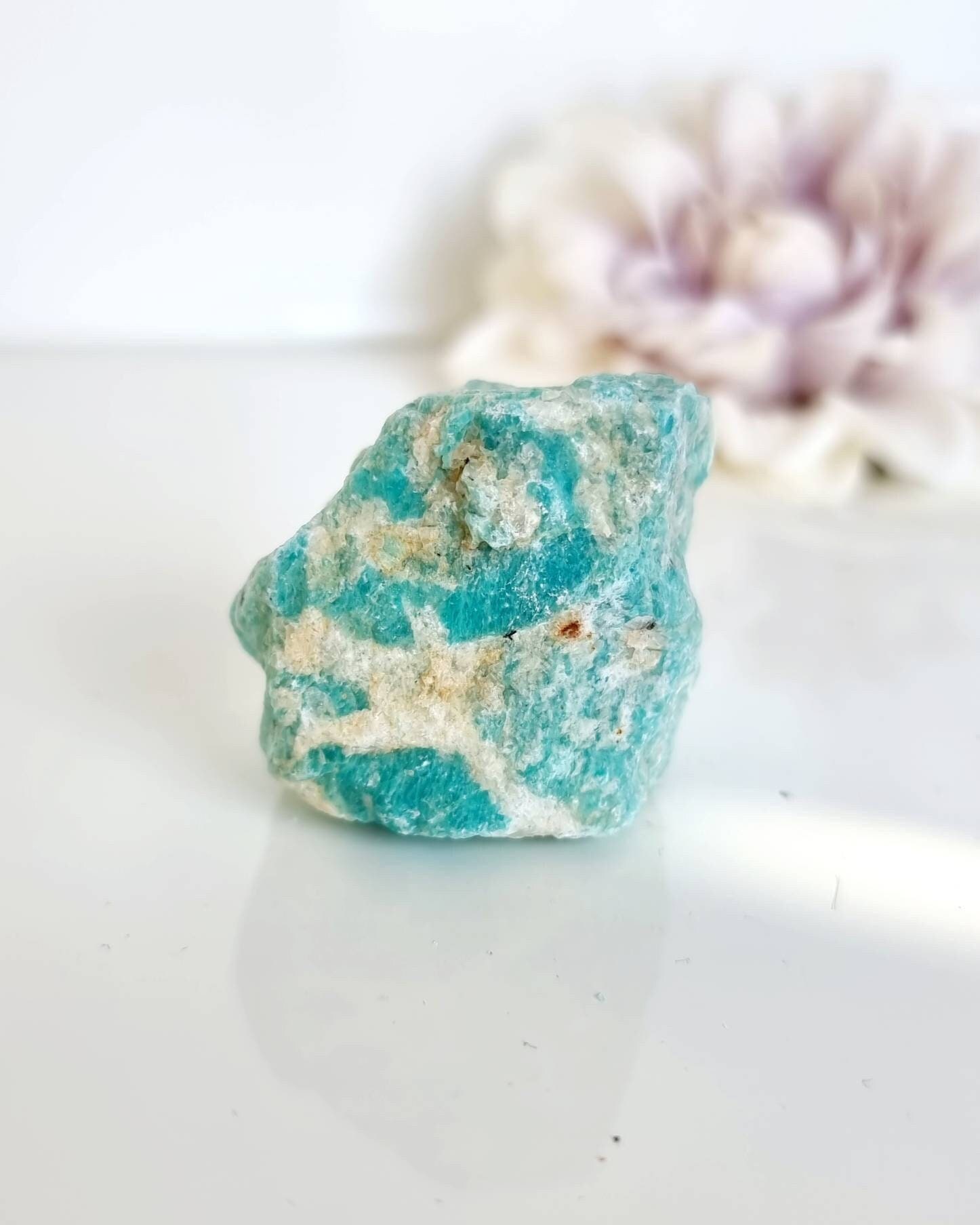 Amazonite - Magnifique Pierre Brute, Amazonite Du Brésil, Pierre Naturelle, Cristal