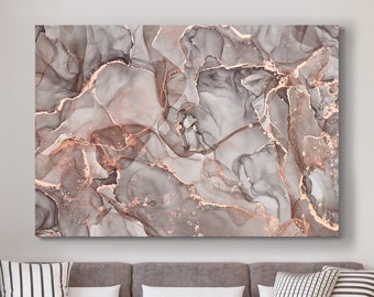 Pink Brown Wall Art Etsy