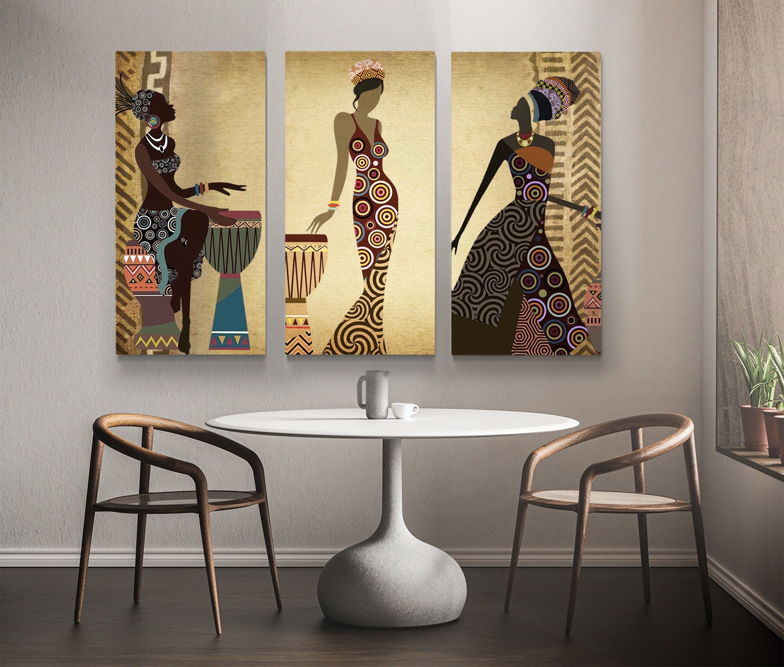 African Painting Canvas Art African Wall Art African Print - Etsy