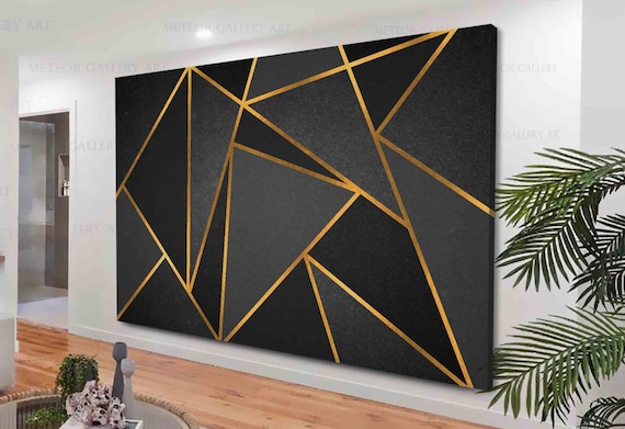Abstract geometric wall art deals