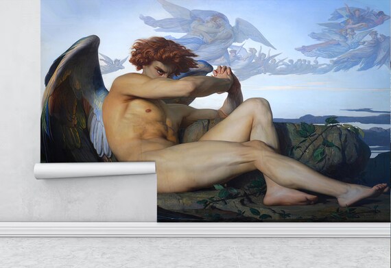 Alexandre Cabanel Wallpaper, Fallen Angel Wallpaper Peel and Stick, Fallen  Angel Painting Wall Decor Print Angel Wall Mural, Angel Wall Art - Etsy