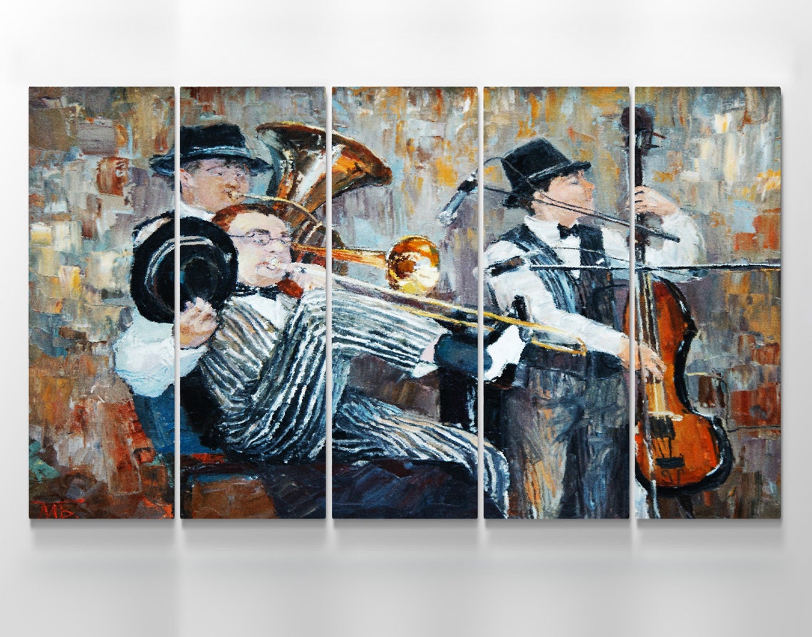 Jazz Wall Art Music Wall Art Jazz Canvas Print Musical Wall Etsy
