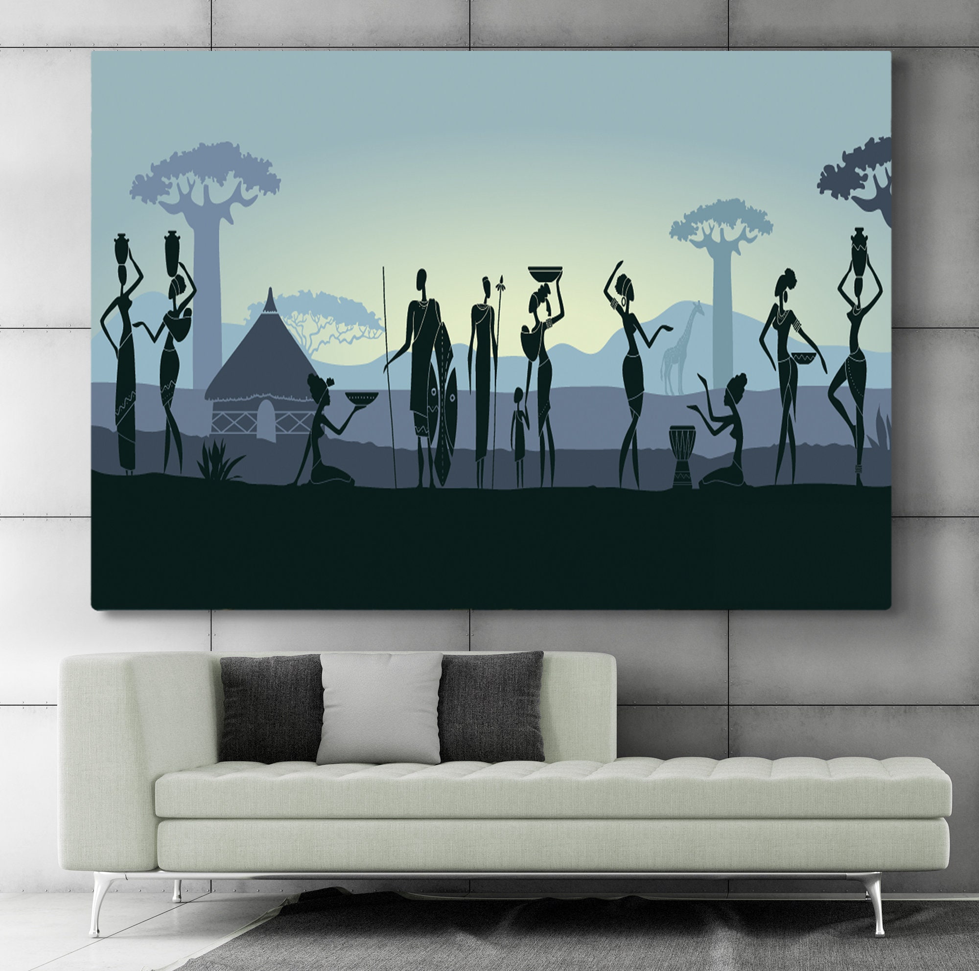 Africa canvas art Africa Wall art African art African Art Etsy