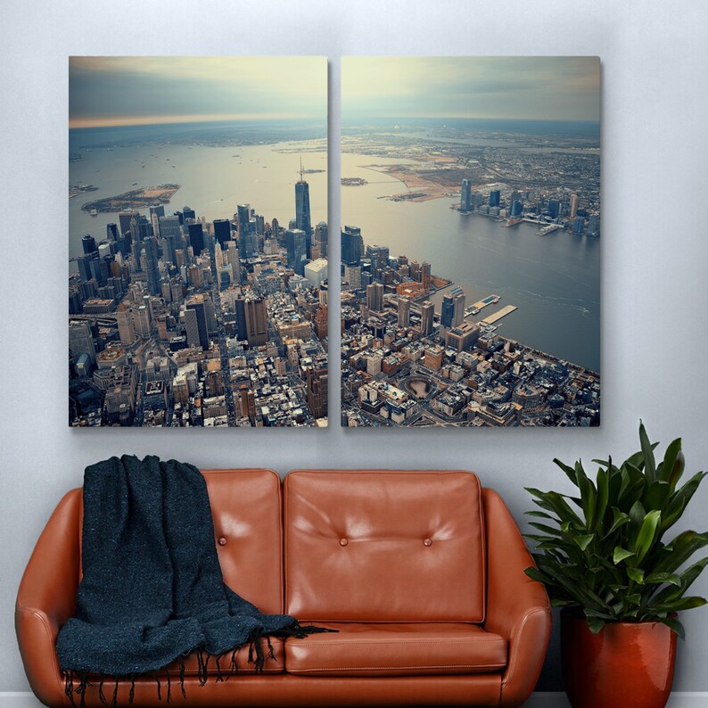 New York Wall Art Manhattan Skyline Photo New York Home Etsy