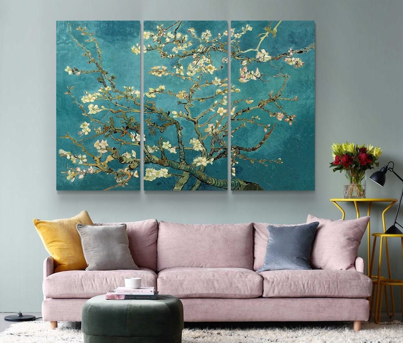 Vincent Van Gogh Almond Blossom Wall Art Blossom Painting | Etsy