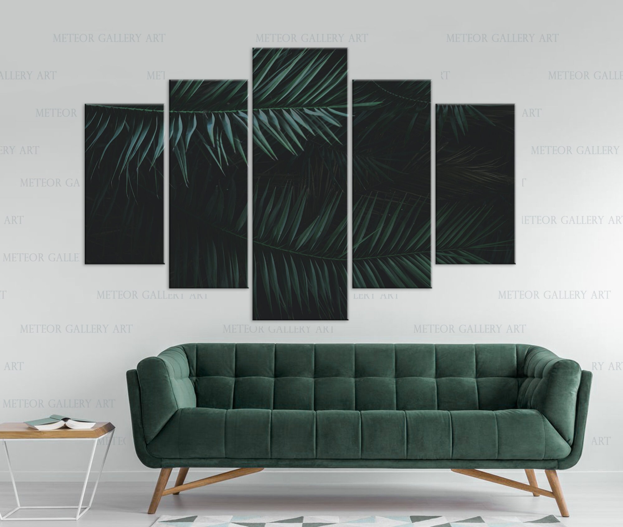 Leaves Wall Art Tropical Leaves Print Green Leaf Art Palm Etsy UK
