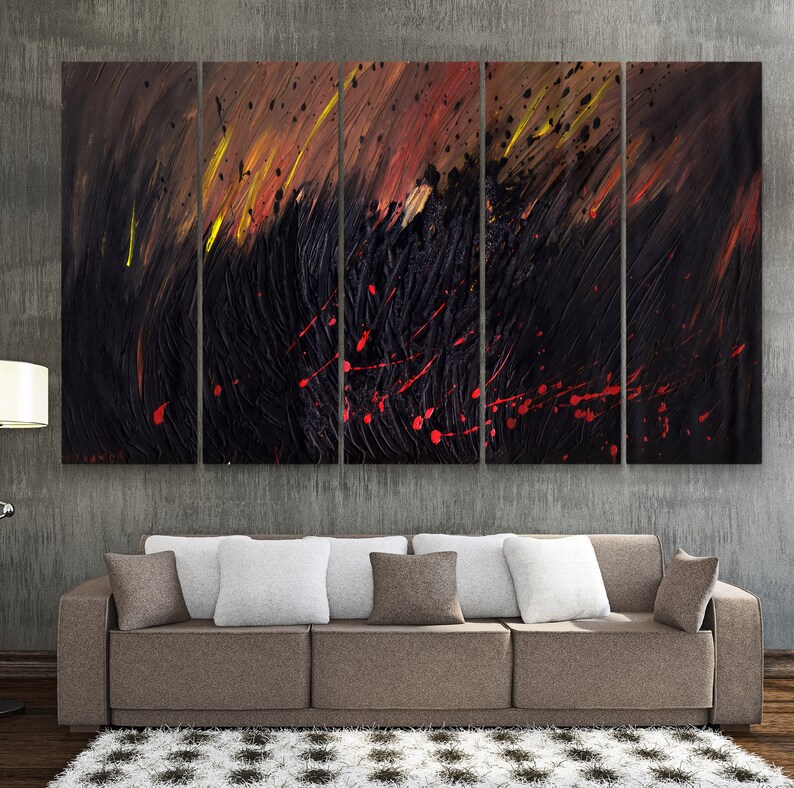 Abstract Wall Art Abstract Wall Art Decor Abstract Canvas Etsy