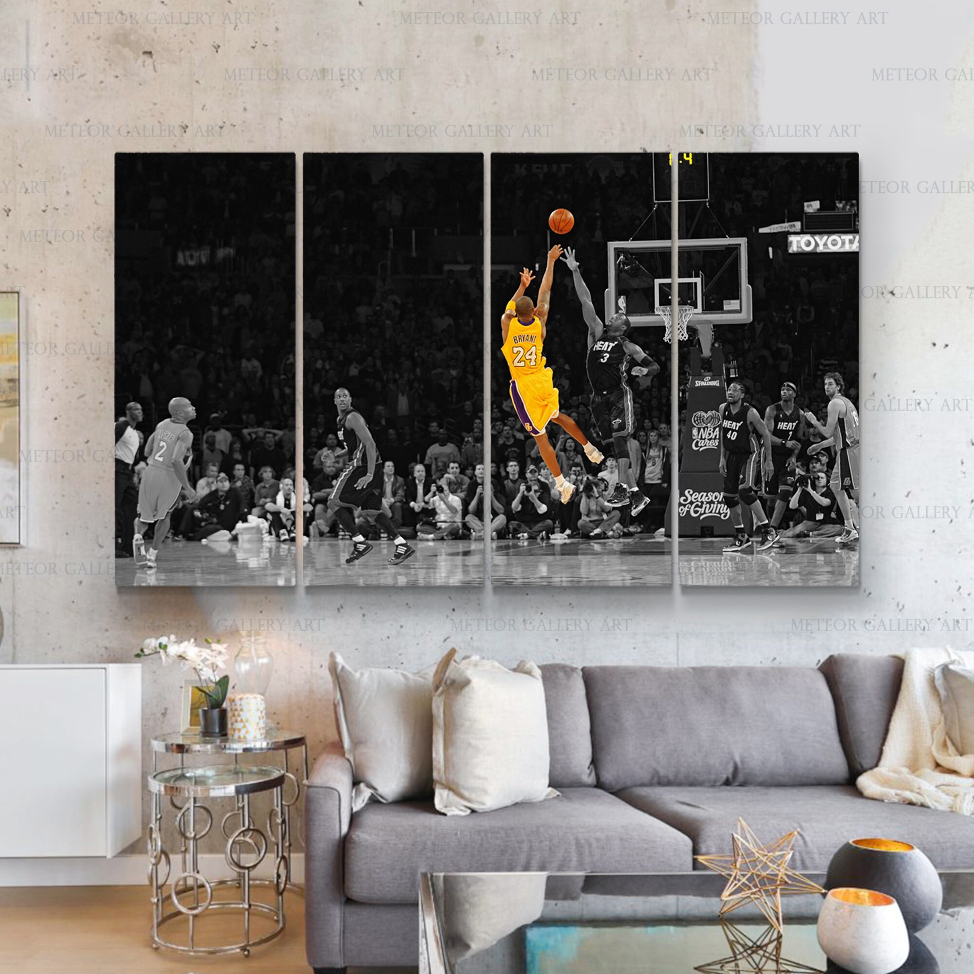 Kobe Bryant Lakers Home Decor Canvas Kobe Bryant Last Shot Etsy Ireland