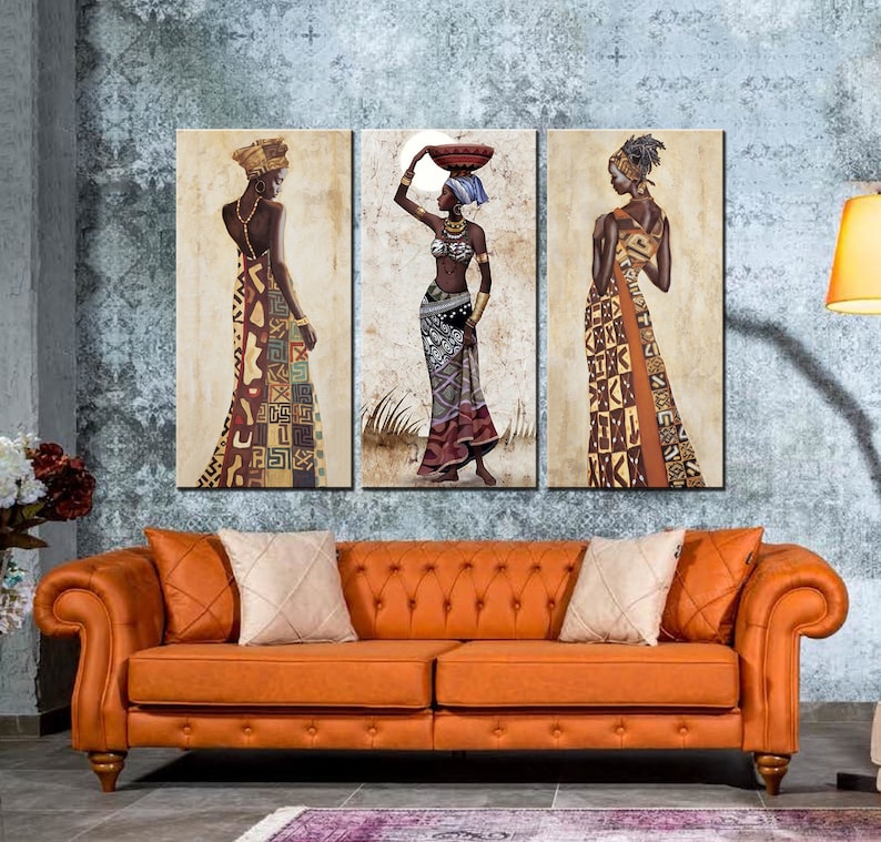 African Wall Art Woman Decor Beautiful Girl Canvas Uk - African Home Decor Uk African Wall Art Woman Decor Beautiful Girl Canvas Uk - African Home Decor Uk