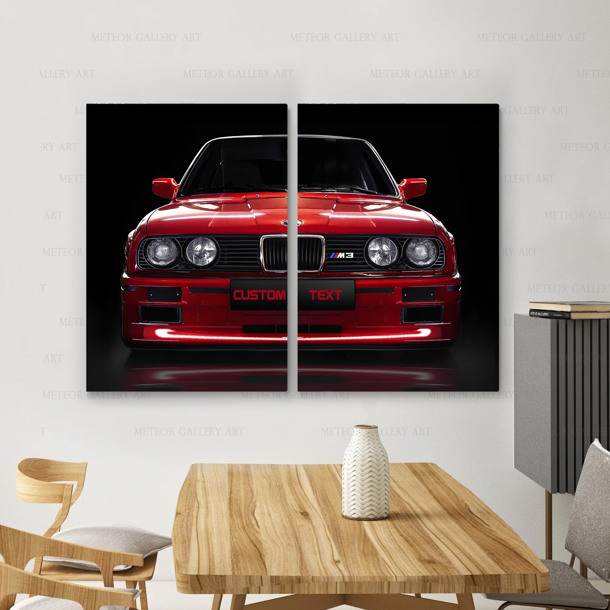 BMW E30 Wall Art Bmw Canvas Print Bmw E30 Poster Car Wall Etsy UK