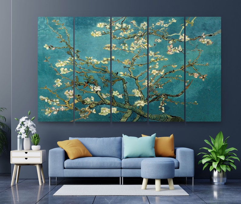 Vincent Van Gogh Almond Blossom Wall Art Blossom Painting | Etsy