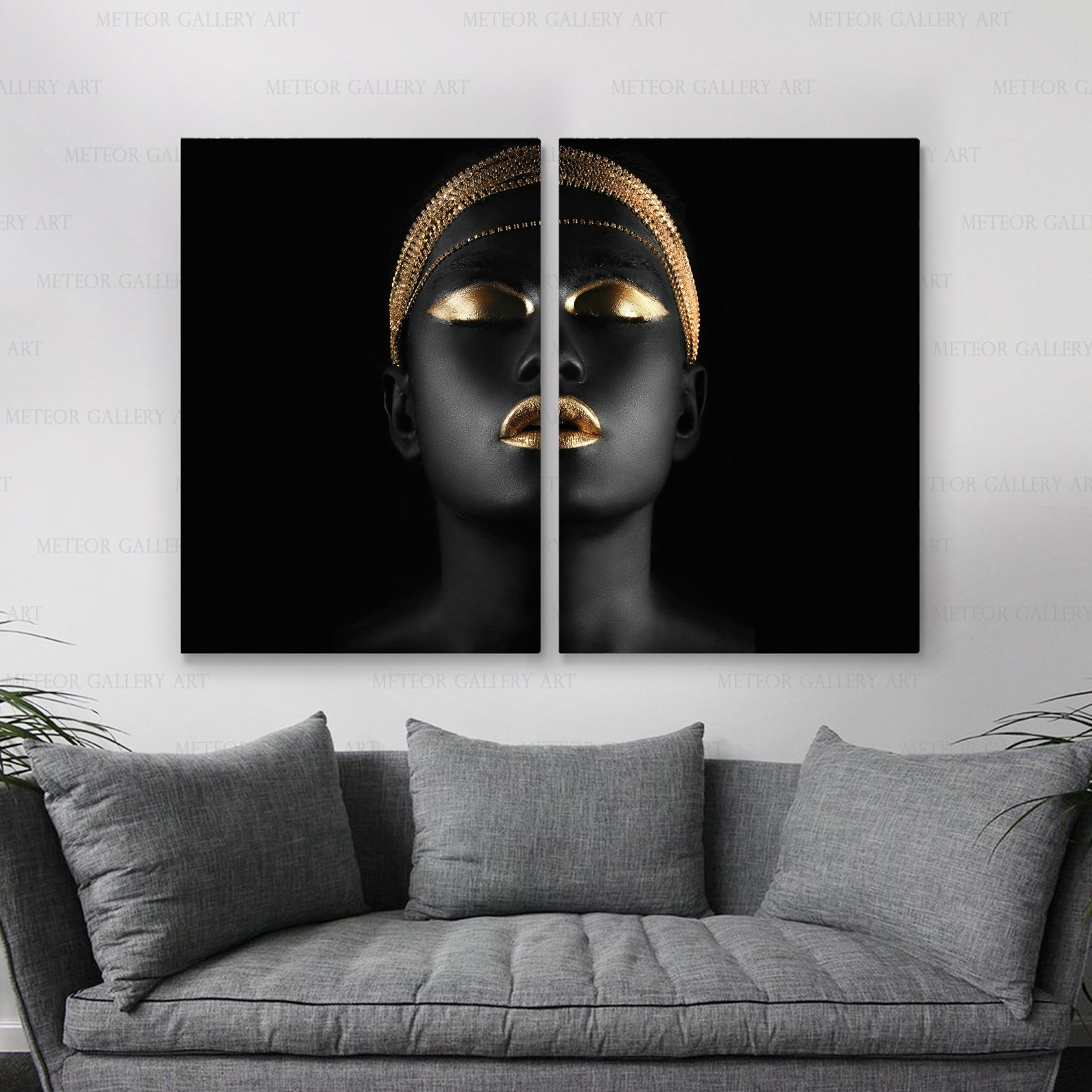 Black Man Wall Art African Art Print Black Man Canvas Print Etsy
