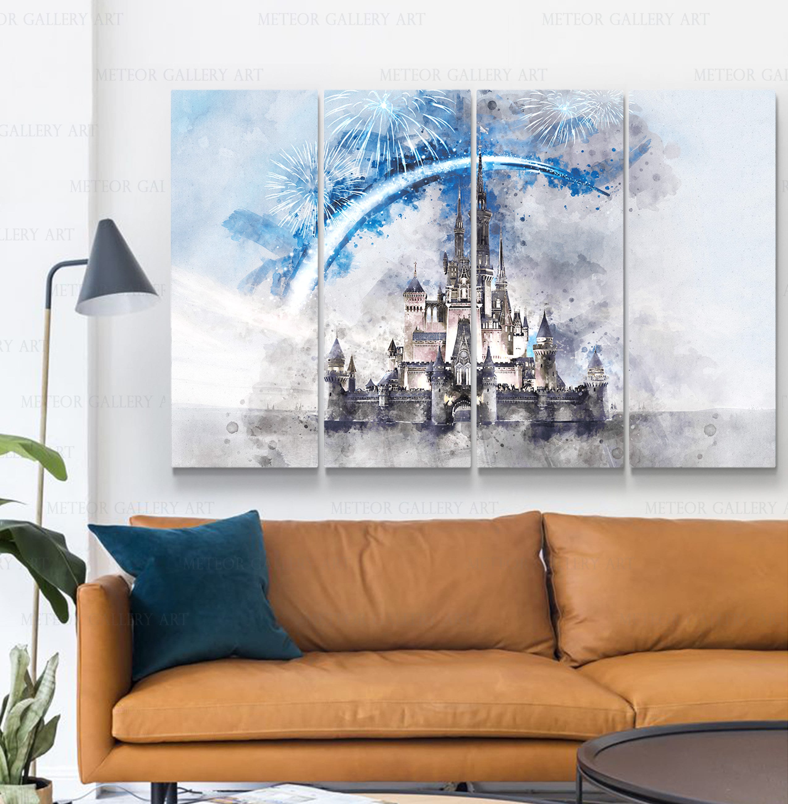 Disney Wall Art Cinderella Castle Disney Canvas Prints - Etsy