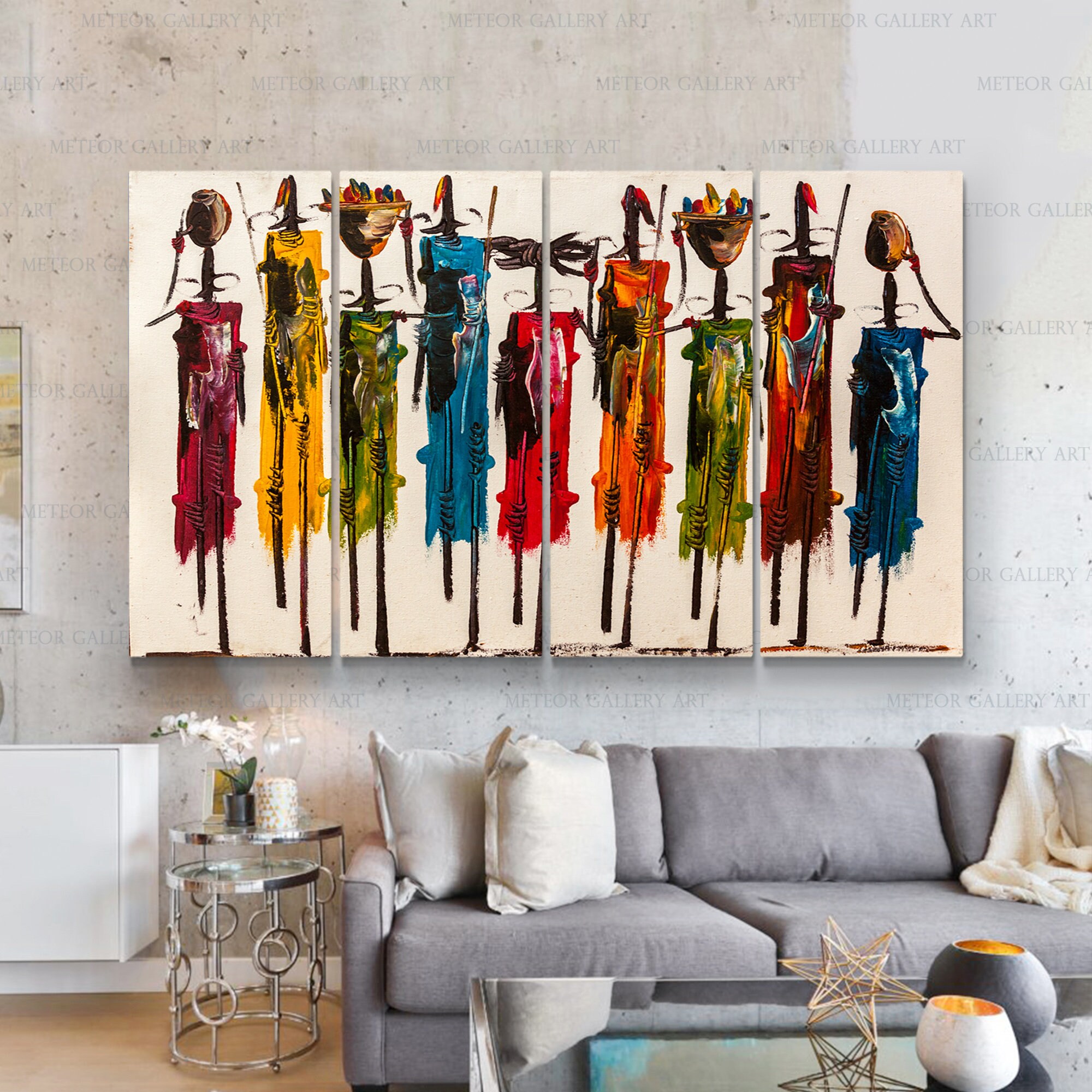 African Wall Art Tribe Wall Decor Ethnic Print Wall Artwork Etsy UK