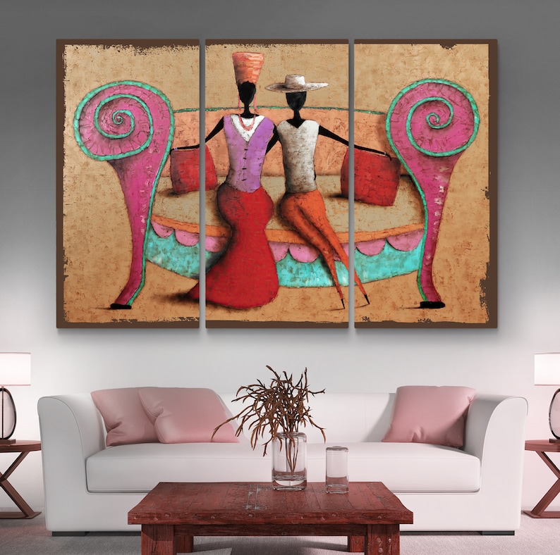 African Wall Art African American Art Living Room Decor - Etsy