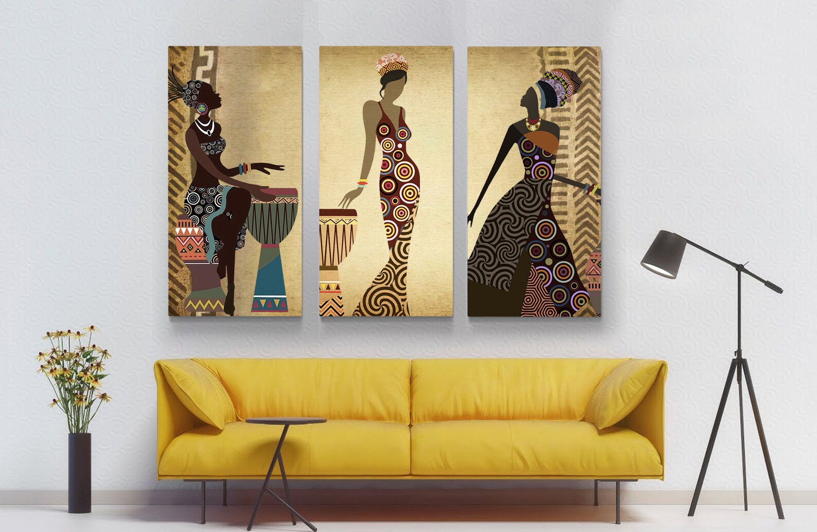 African Painting Canvas Art African Wall Art African Print - Etsy