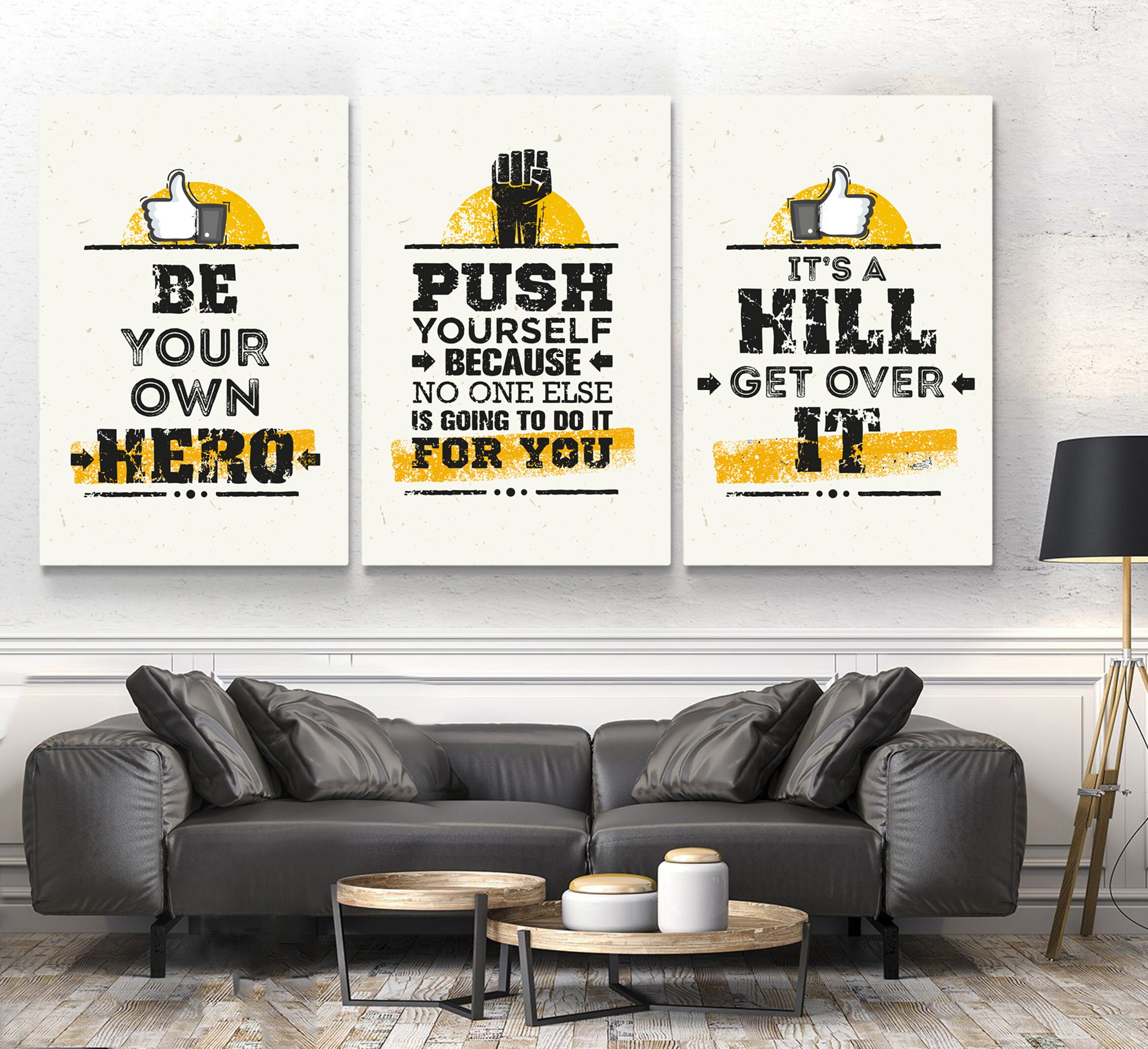 Motivation Wall Art Positive Prints Motivational Modern Art | Etsy