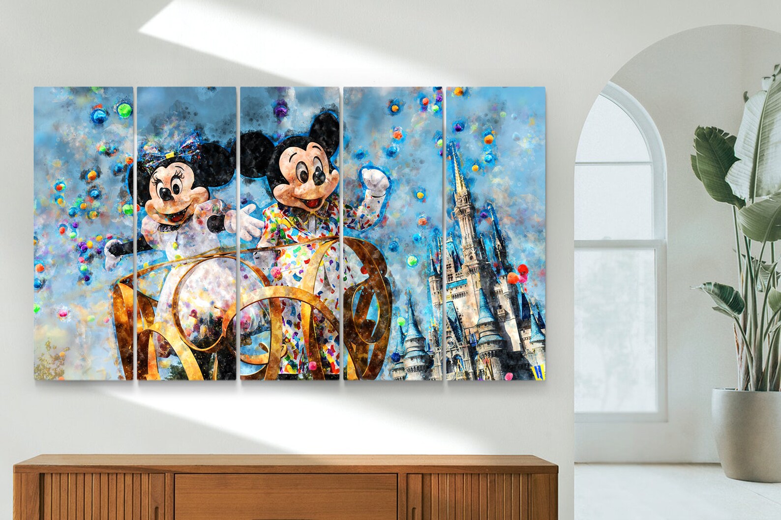 Mickey Mouse Print Minnie and Mickey Mouse Nursery Wall Art Etsy