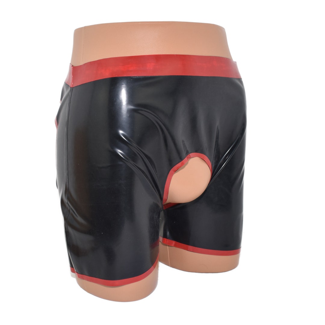 Latex Boxer Ouvert Front and Back Size:s 2044 - Etsy