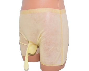 Latex Shorts With Corrugated Condom Hand Made and Top Quality Size