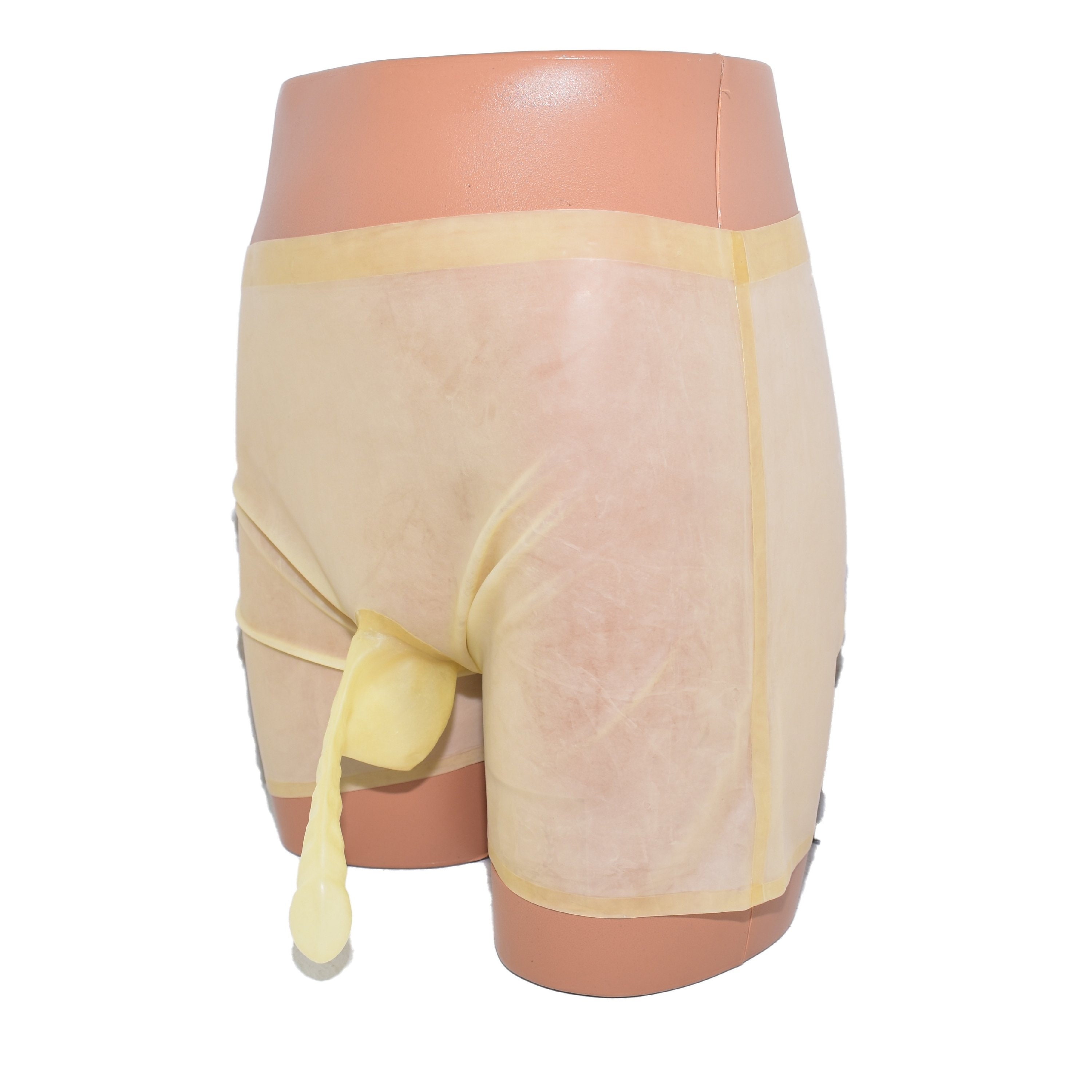 Latex Shorts With Corrugated Condom Hand Made and Top Quality Size M 0.4 Mm  40 -  Canada